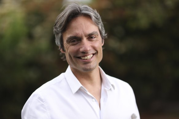 Dr Nick Coatsworth at his home in Canberra.