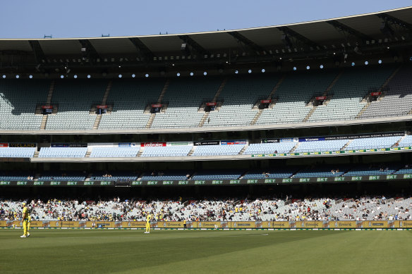 The MCG as Australia and West Indies play their first one-day international of the summer.
