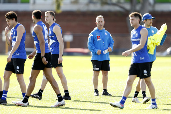 The North Melbourne Kangaroos at their Arden Street home base.