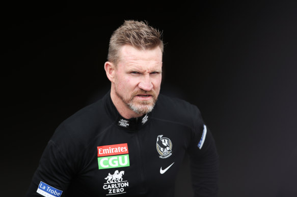 Former Pies coach Nathan Buckley.
