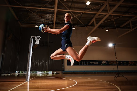 Ellis in full flight. 