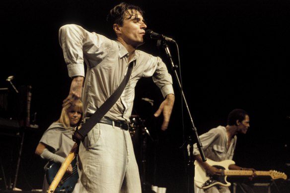 David Byrne in <i>Stop Making Sense</i>, which has just been restored and reissued.