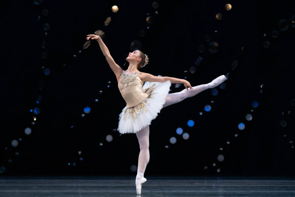 Benedicte Bemet performs in The Australian Ballet's Jewels.