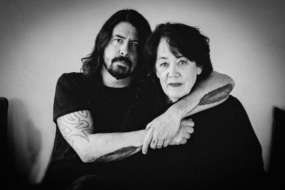 Dave Grohl with his hugely influential mum, Virginia Hanlon Grohl.