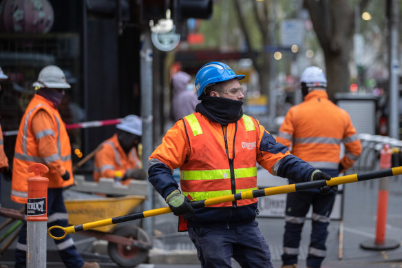 Men make up 87 per cent of construction workers in Australia’s highly gender segregated workforce.