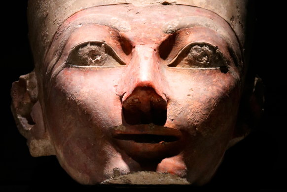 Head of Hatshepsut (c. 1507-1458 BC) fifth pharaoh of the 18th Dynasty of Egypt.