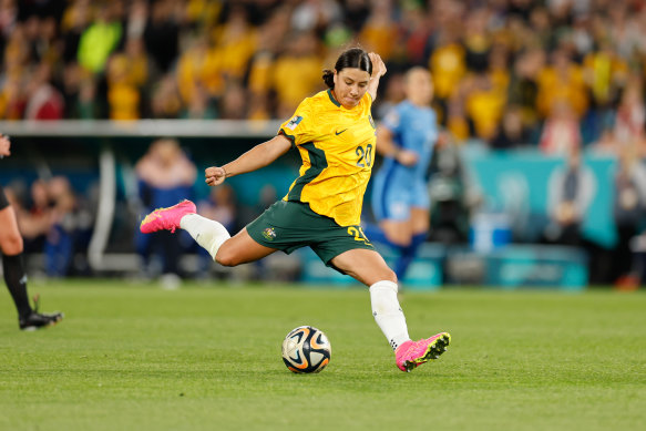 Sam Kerr’s goal against England will go down as one of Australia’s famous sporting moments.