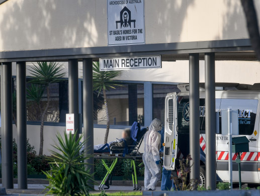 St Basil’s aged care home in Fawkner was the site of one of Victoria’s deadliest coronavirus outbreaks in 2020.