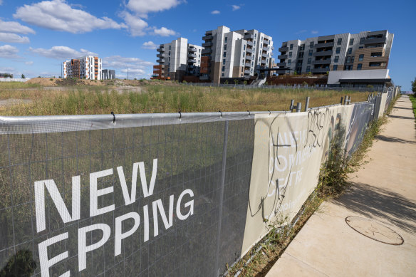 Development of the former Epping quarry site is starting to take shape, with 151 social housing apartments and a private hospital recently opening.