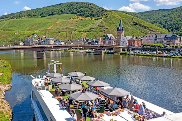 On board the Scenic Pearl.