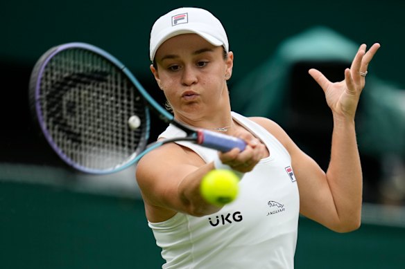 Ash Barty has progressed through to the second round at Wimbledon.