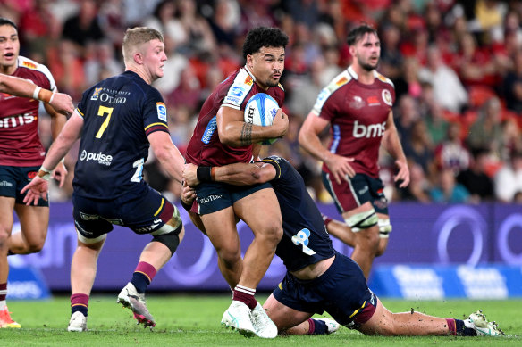 Hunter Paisami has been a standout for the Reds this year, as he plots a Wallabies comeback.