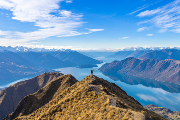 Roy’s Peak overlooking Lake Wanaka on the South Island.