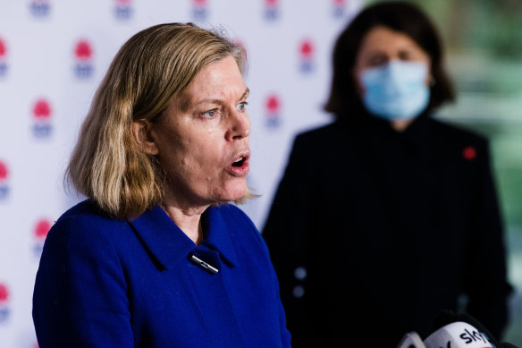 Dr Kerry Chant with Premier Gladys Berejiklian. 