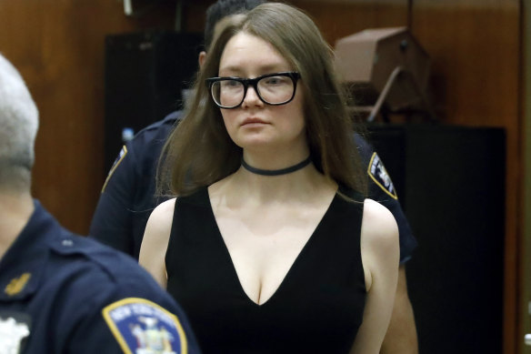 Sorokin arrives in court in New York in 2019.