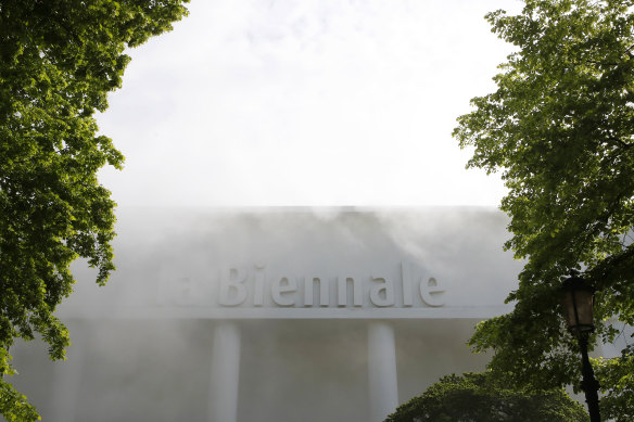 The Venice Biennale exhibition in Venice, Italy in 2019.