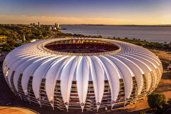 Beira Rio Stadium in Porto Alegre, southern Brazil.