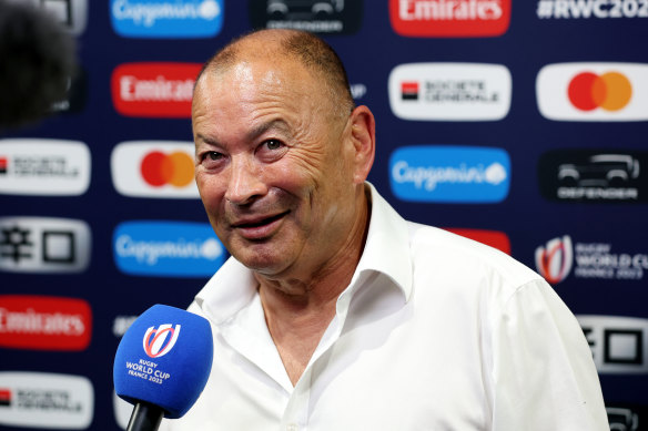 Eddie Jones after Australia’s win over Portugal in France. 