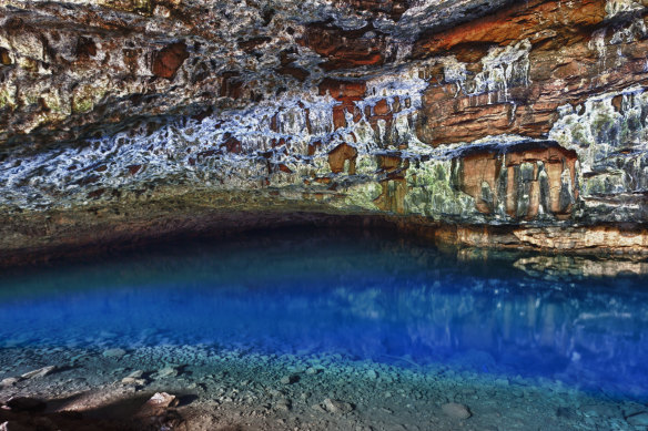 Waikapalae wet cave, also known as the Blue Room, is Hawaii’s answer to Italy’s Blue Grotto.