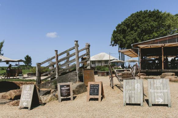 The Farm is home to several micro-businesses, including the Three Blue Ducks restaurant.