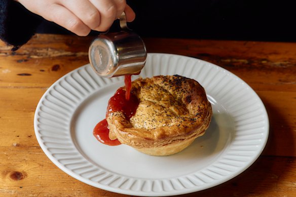 Braised organic beef and mushroom pie at Urbanstead.