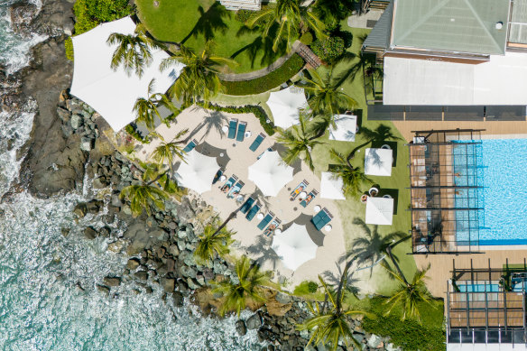 Cabana bliss at Coral Sea Resort.