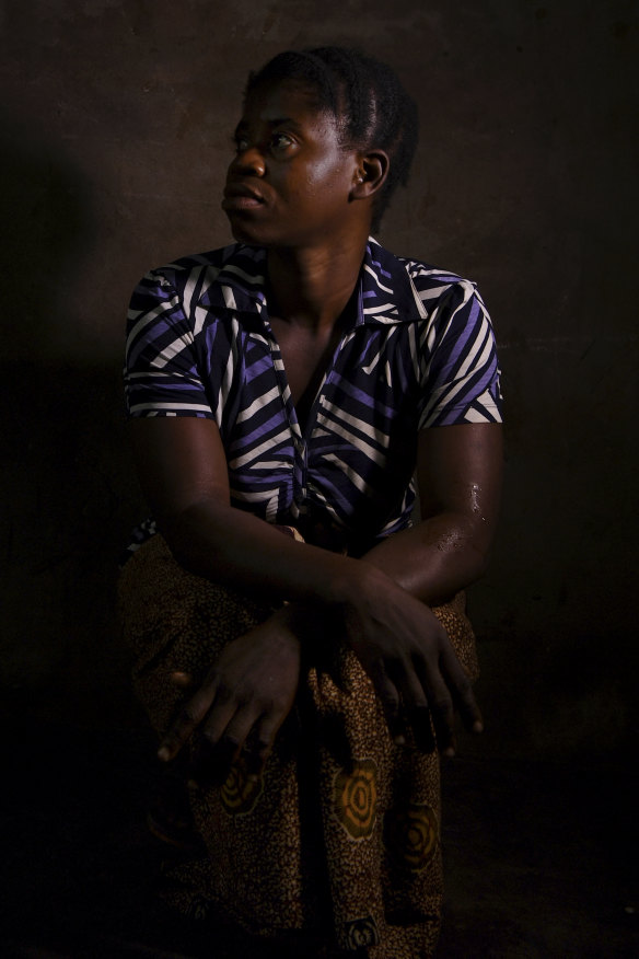 Tshilanda Tshitshi, 32, was raped repeatedly by 20 men who considered her their wife in the year she was held captive: "Each one of them used me, considered me as his wife. If you refused to be their wife, they killed you. I had sex in ways I cannot tell you."