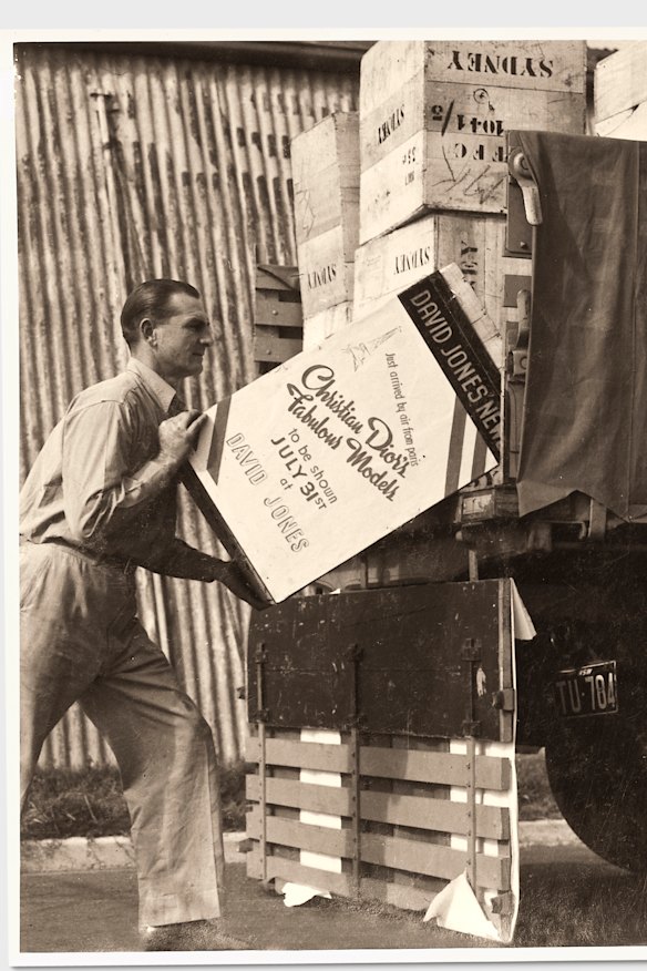 French designer Christian Dior held his first international fashion parade at David Jones in Sydney in 1948.