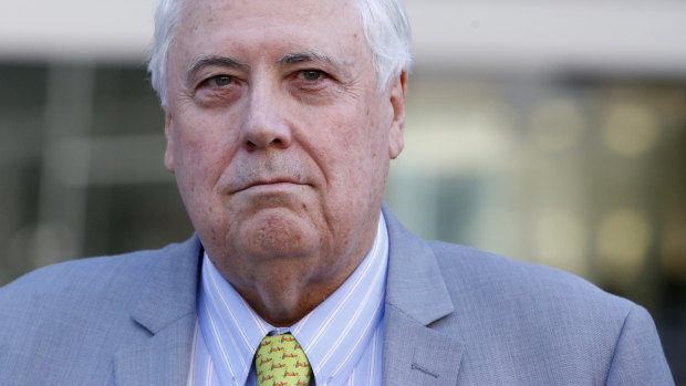 Another expensive day at court for Clive Palmer.