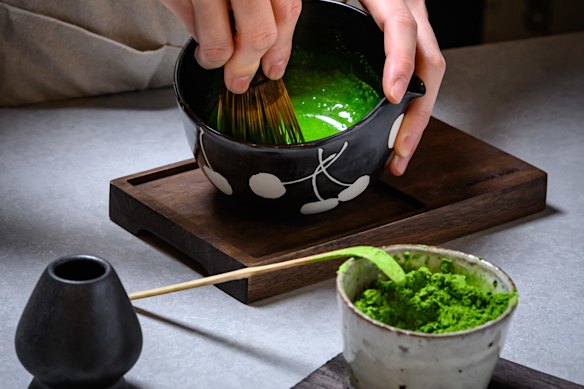 All matcha is whisked by hand at Matcha Kobo.