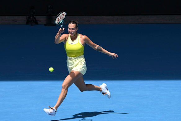 Aryna Sabalenka progresses to the quarter-finals.