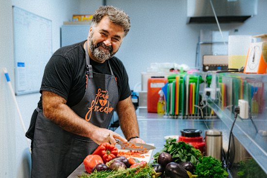 Kon Karapanagiotidis, CEO and founder of the Asylum Seeker Resource, has a new cookbook to raise funds for the organisation.