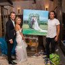 You may paint the bride: How live art joined the wedding party