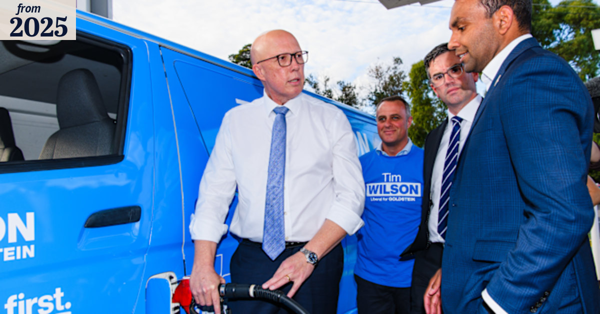Election 2025: Peter Dutton launches EV fight over plan to scrap fuel ...