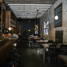 Embla’s moody, saloon-style dining room.