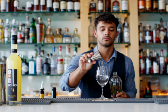 Catalina bar manager Alessandro Cavaliere has devoted a page of the drinks list to limoncello-based cocktails.