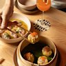 The pork and prawn siu mai at Sabrosa Dim Sum House.