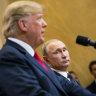 Donald Trump and Vladimir Putin in Helsinki in 2018.