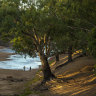 The Darling River at Louth, Far West NSW. Experts are warning that climate change is expected to cause streamflows to fall, on average, at least 20 per cent across the Murray Darling Basin. 