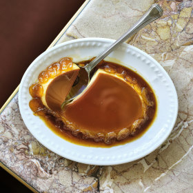 Creme caramel. 
