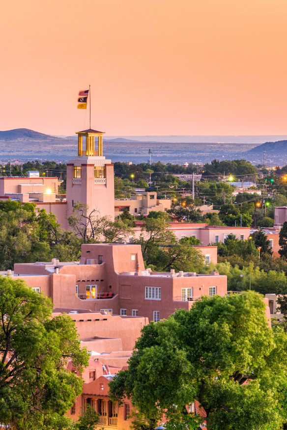 The Santa Fe skyline.