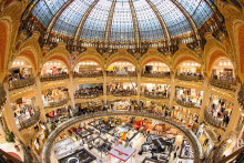 There are temptations galore at Galeries Lafayette on Boulevard Haussmann.