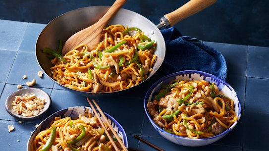 RecipeTin Eats’ cashew chicken noodles.