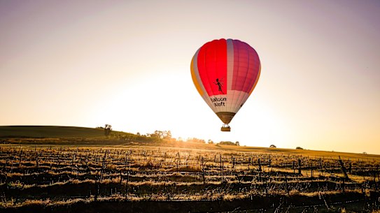 Balloon flights depart at sunrise when the wind is calmest. 