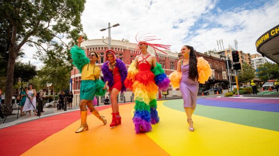 The rainbow crossing on Taylor Square will be updated with the “progressive pride” flag while the council will scope options for more rainbow crossings, to make sure Oxford Street has a visibly queer flavour.