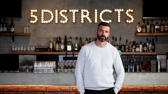 Anthony Ferrara, owner of New York-themed burger-joint 5 Boroughs NY.