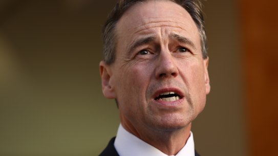 Health Minister Greg Hunt.