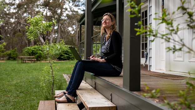 Jacinta Hanemann doesn't want to return to the office for work. 