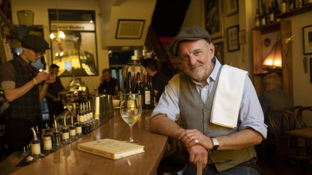 Gerald Diffey at his eponymous Carlton North venue, Gerald’s Bar.