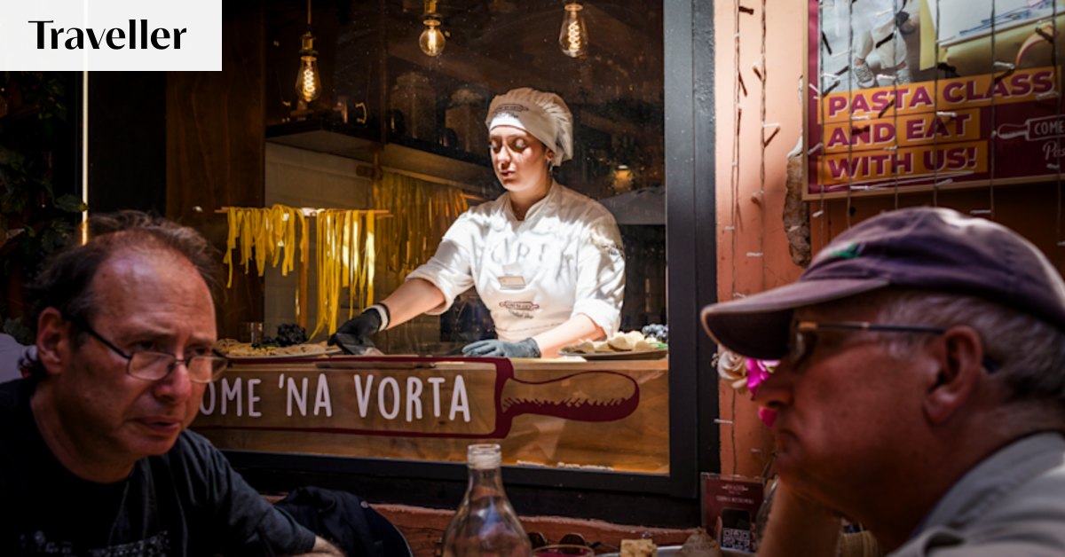 Pasta-making nonnas in windows are a hit in Rome. Locals say it’s wrong